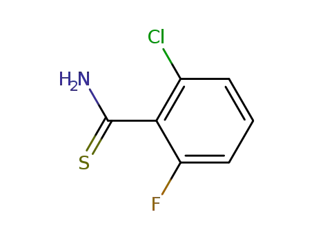 Molecular Structure of 769-05-1 (2-chloro-6-fluorobenzenecarbothioamide)