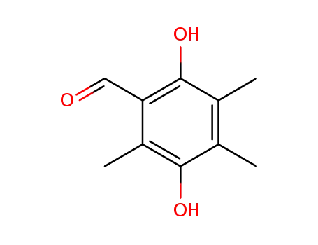 Molecular Structure of 53711-21-0 (Benzaldehyde, 2,5-dihydroxy-3,4,6-trimethyl-)