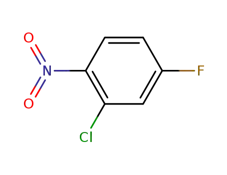 Molecular Structure of 2106-50-5 (2-Chloro-4-fluoronitrobenzene)