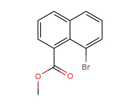 Molecular Structure of 38058-95-6 (8-BROMO-1-NAPHTHOIC ACID METHYL ESTER)