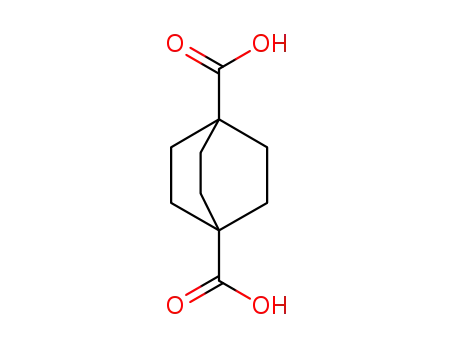 Molecular Structure of 711-02-4 (Bicyclo[2.2.2]Octane-1,4-Dicarboxylic Acid)