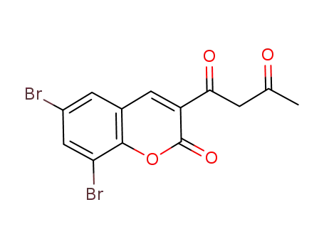 6,8-dibromo-3-acetoacetylcoumarin