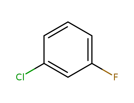 Molecular Structure of 625-98-9 (1-Chloro-3-fluorobenzene)
