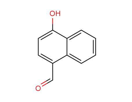Molecular Structure of 7770-45-8 (4-Hydroxy-1-naphthaldehyde)