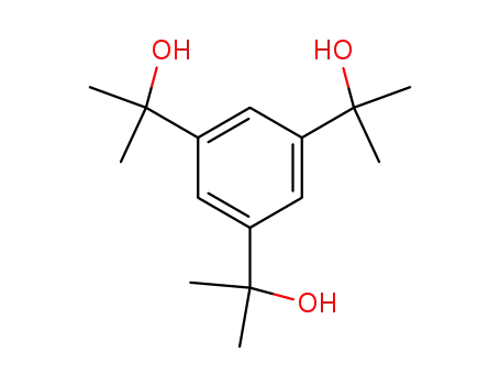 Molecular Structure of 19576-38-6 (alpha,alpha,alpha',alpha',alpha'',alpha''-hexamethylbenzene-1,3,5-trimethanol)