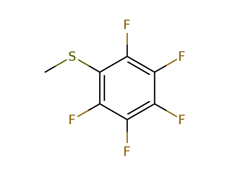 Molecular Structure of 653-39-4 (Methyl(pentafluorophenyl) sulfide)