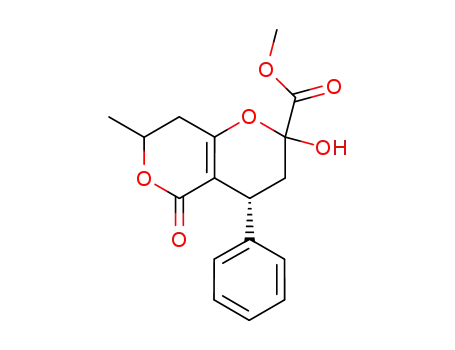 (R)-methyl 2-hydroxy-7-methyl-5-oxo-4-phenyl-2,3,4,5-tetrahydropyrano[4,3-b]pyran-2-carboxylate