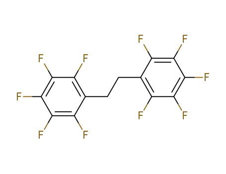 Molecular Structure of 853-74-7 (Benzene, 1,1'-(1,2-ethanediyl)bis[2,3,4,5,6-pentafluoro-)