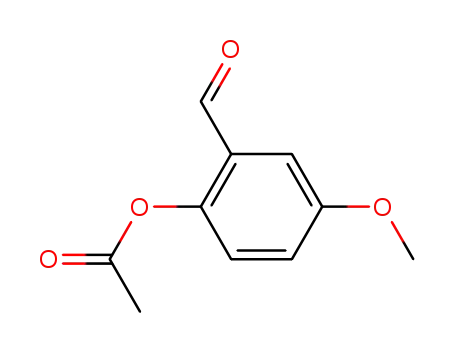 Molecular Structure of 62536-85-0 (2-formyl-4-methoxyphenyl acetate)
