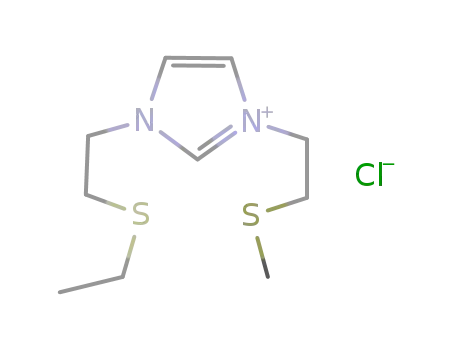 N-ethyl-methyl-sulfide-N'-ethyl-ethyl-sulfide imidazoliumchloride
