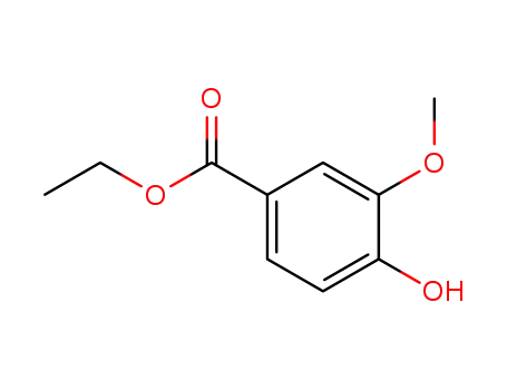 Molecular Structure of 617-05-0 (Ethyl 4-hydroxy-3-methoxybenzoate)