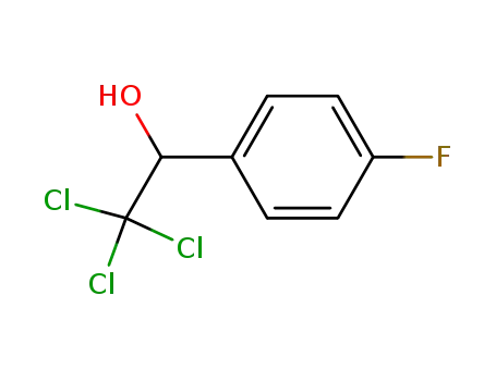 Molecular Structure of 394-56-9 (BenzeneMethanol, 4-fluoro-.alpha.-(trichloroMethyl)-)