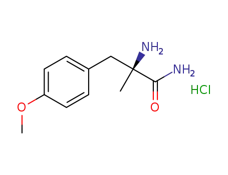 (2S)-2-amino-3-(4-methoxyphenyl)-2-methyl-propionamide hydrochloride