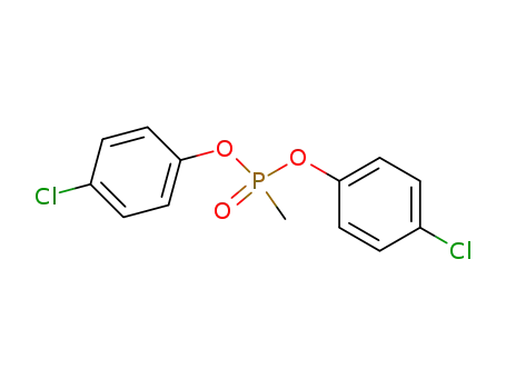 Molecular Structure of 6395-59-1 (bis(4-chlorophenyl) methylphosphonate)