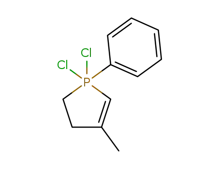 Molecular Structure of 17154-12-0 (3-METHYL-1-PHENYL-2-PHOSPHOLENE 1,1-DICHLORIDE, TECH., 85)