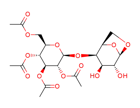 1,6-anhydro-4-O-(2’,3’,4’,6’-tetra-O-acetyl-β-D-glucopyranosyl)-β-D-galactopyranoside