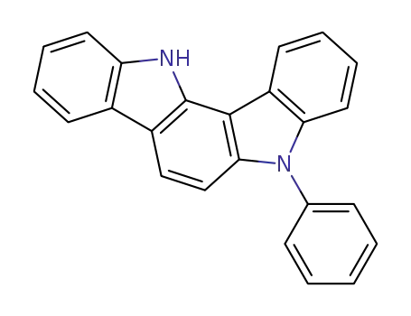 Indolo[3,2-a]carbazole, 5,12-dihydro- 5-phenyl-