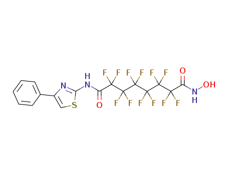 2,2,3,3,4,4,5,5,6,6,7,7-dodecafluorooctanedioic acid hydroxyamide (4-phenylthiazol-2-yl)amide
