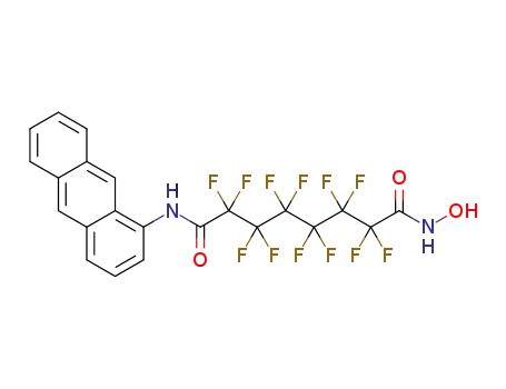 2,2,3,3,4,4,5,5,6,6,7,7-dodecafluorooctanedioic acid anthracen-1-ylamide hydroxyamide