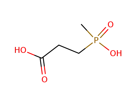 Propanoic acid, 3-(hydroxymethylphosphinyl)-