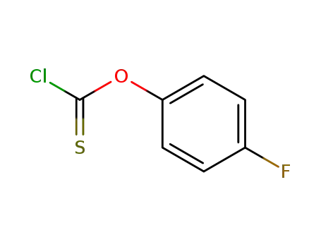 Molecular Structure of 42908-73-6 (4-FLUOROPHENYL CHLOROTHIONOFORMATE)