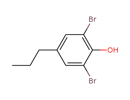 Molecular Structure of 61305-62-2 (Phenol, 2,6-dibromo-4-propyl-)