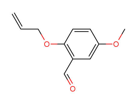 Molecular Structure of 71186-59-9 (Benzaldehyde, 5-methoxy-2-(2-propenyloxy)-)