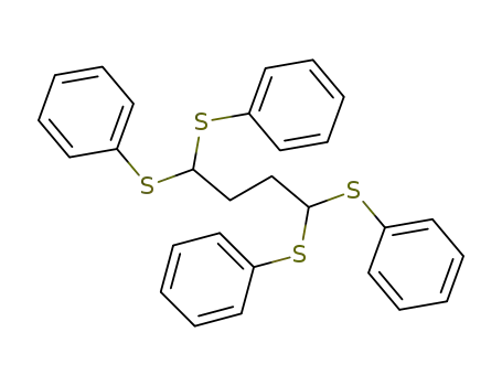 Molecular Structure of 53480-95-8 (Benzene, 1,1',1'',1'''-[1,4-butanediylidenetetrakis(thio)]tetrakis-)