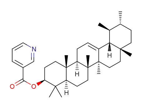 4,4,6a,6b,8a,11,12,14b-octamethyl-1,2,3,4,4a,5,6,6a,6b,7,8,8a,9,10,11,12,12a, 14,14a,14b-icosahydropicen-3-ylnicotinate