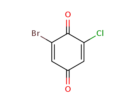 Molecular Structure of 29666-56-6 (2,5-Cyclohexadiene-1,4-dione, 2-bromo-6-chloro-)
