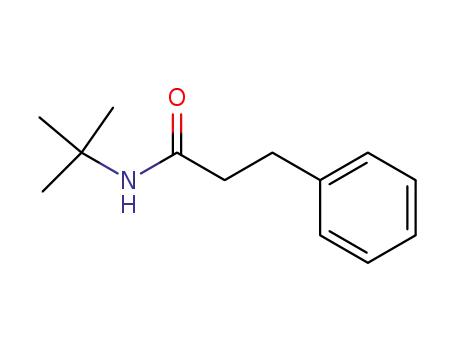 Molecular Structure of 58680-45-8 (Benzenepropanamide, N-(1,1-dimethylethyl)-)