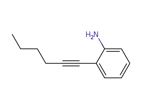 Benzenamine, 2-(1-hexynyl)-