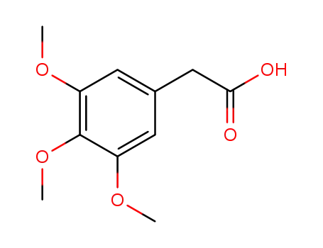 Molecular Structure of 951-82-6 (3,4,5-Trimethoxyphenylacetic acid)
