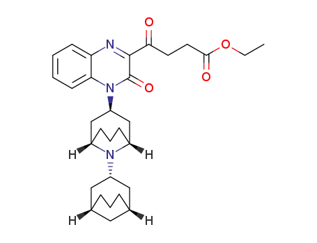 [4-((1R,3R)-(S)-9-bicyclo[3.3.1]non-3-yl-9-aza-bicyclo[3.3.1]non-3-yl)-3-oxo-3,4-dihydro-quinoxalin-2-yl]-4-oxo-butyric acid ethyl ester