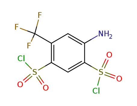 5-Amino-α.α.α-trifluor-toluol-2.4-disulfonsaeuredichlorid