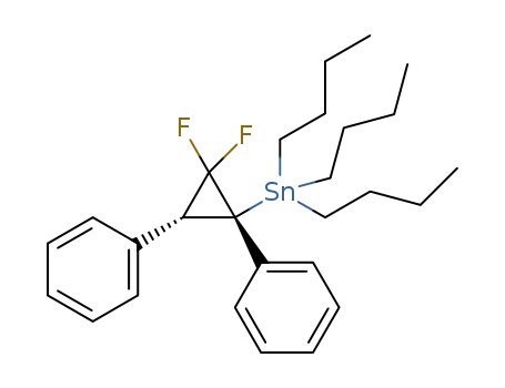 (1SR,3RS)-tributyl(2,2-difluoro-1,3-diphenylcycloprop-1-yl)-stannane