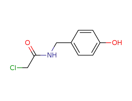 Molecular Structure of 52447-43-5 (Acetamide, 2-chloro-N-[(4-hydroxyphenyl)methyl]-)