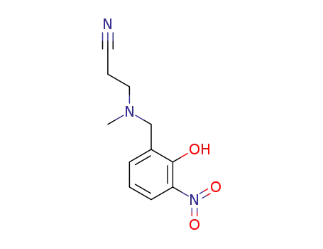 3-((2-hydroxy-3-nitrobenzyl)amino)propanenitrile
