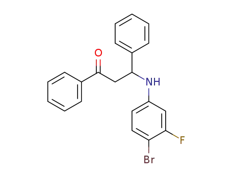 3-(4-bromo-3-fluorophenylamino)-1,3-diphenylpropan-1-one