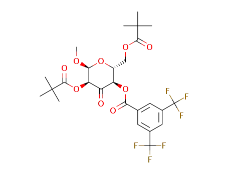 (2R,3R,5S,6S)-6-methoxy-4-oxo-5-(pivaloyloxy)-2-(pivaloyloxymethyl)tetrahydro-2H-pyran-3-yl 3,5-bis(trifluoromethyl)benzoate