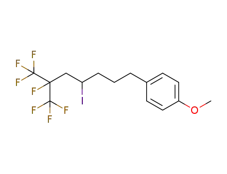 1-methoxy-4-[6,7,7,7-tetrafluoro-4-iodo-6-(trifluoromethyl)-hepta-1-yl]benzene