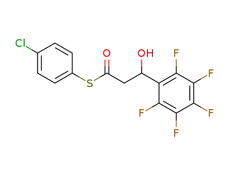 rac-S-4-chlorophenyl 3-(pentafluorophenyl)-3-hydroxypropanethioate