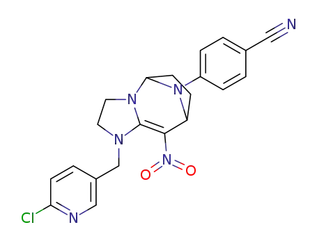 4-(1-((6-chloropyridin-3-yl)methyl)-9-nitro-2,3,5,6,7,8-hexahydro-1H-5,8-epiminoimidazo[1,2-a]azepin-10-yl)benzonitrile