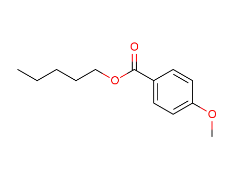 Molecular Structure of 6938-46-1 (Benzoic acid, 4-Methoxy-, pentyl ester)