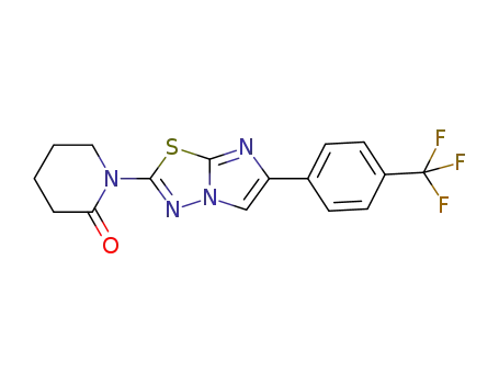 2-(2-oxo-1-piperidinyl)-6-(4-trifluoromethylphenyl)imidazo[2,1-b]-[1,3,4]thiadiazole