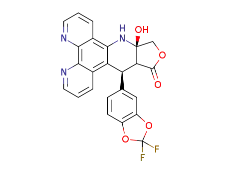 (9aR,13S)-13-((3,4-difluoromethylenedioxy)phenyl)-9a-hydroxy-9a,10,12a,13-tetrahydrofuro[3,4-b]pyrido[3,2-f][1,10]phenanthrolin-12(9H)-one