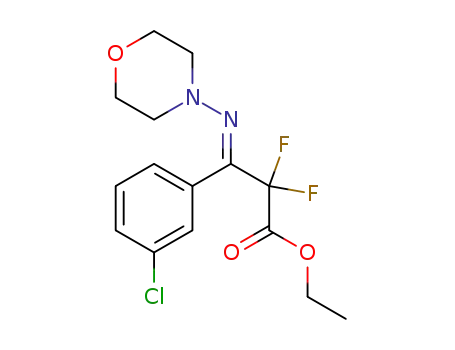 (E)-ethyl 3-(3-chlorophenyl)-2,2-difluoro-3-(morpholinoimino)propanoate