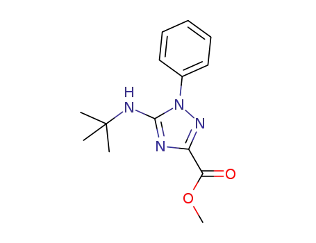 methyl 1-phenyl-5-(tert-butylamino)-1H-1,2,4-triazole-3-carboxylate