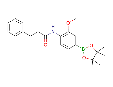 N-[2-methoxy-4-(4,4,5,5-tetramethyl-1,3,2-dioxaborolan-2-yl)phenyl]-3-phenylpropanamide