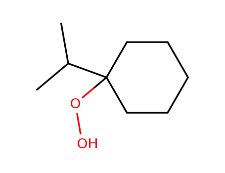 Molecular Structure of 825-08-1 (Hydroperoxide, 1-isopropylcyclohexyl)